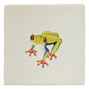 Glass House Red Eye Frog Left 13x13cm