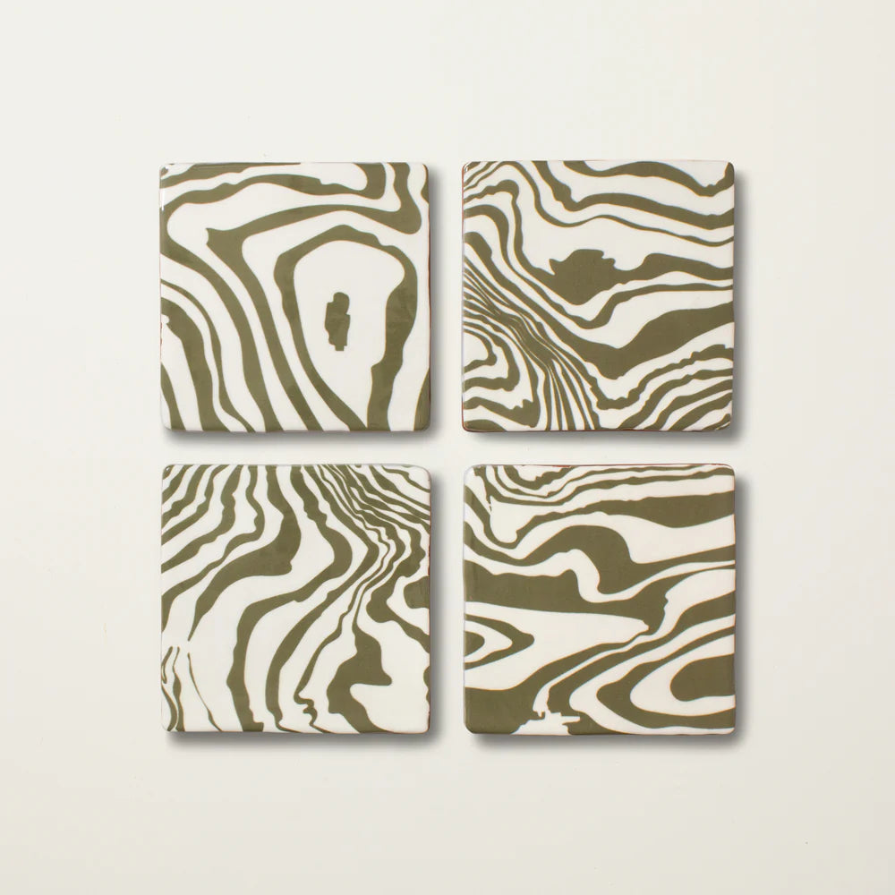 Henry Holland Studio Pour Green Glazed 13x13cm