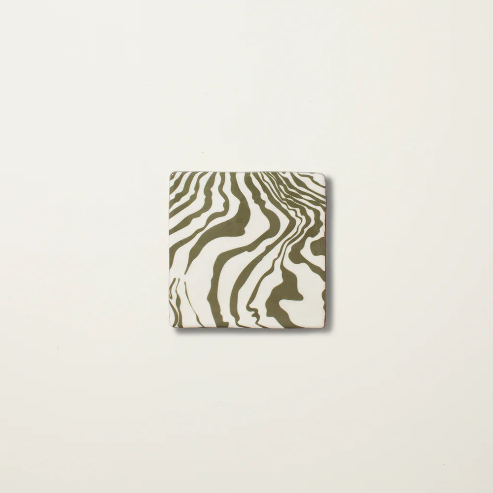 Henry Holland Studio Pour Green Glazed 13x13cm