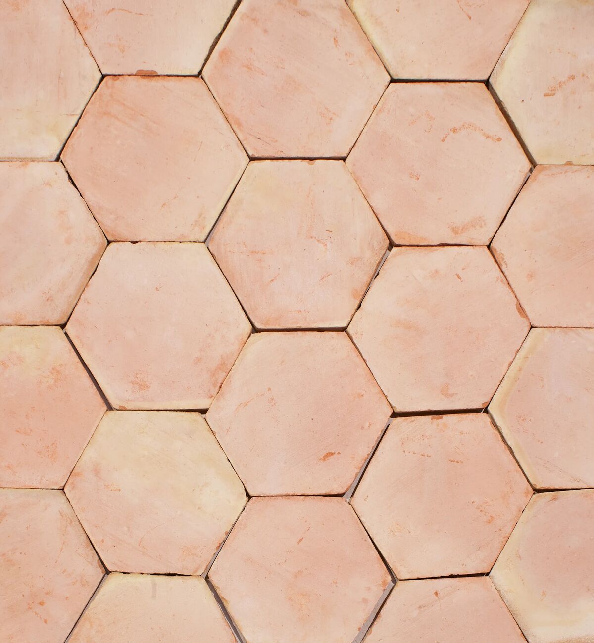 Handmade Classic Hexagon Terracotta 20x20cm