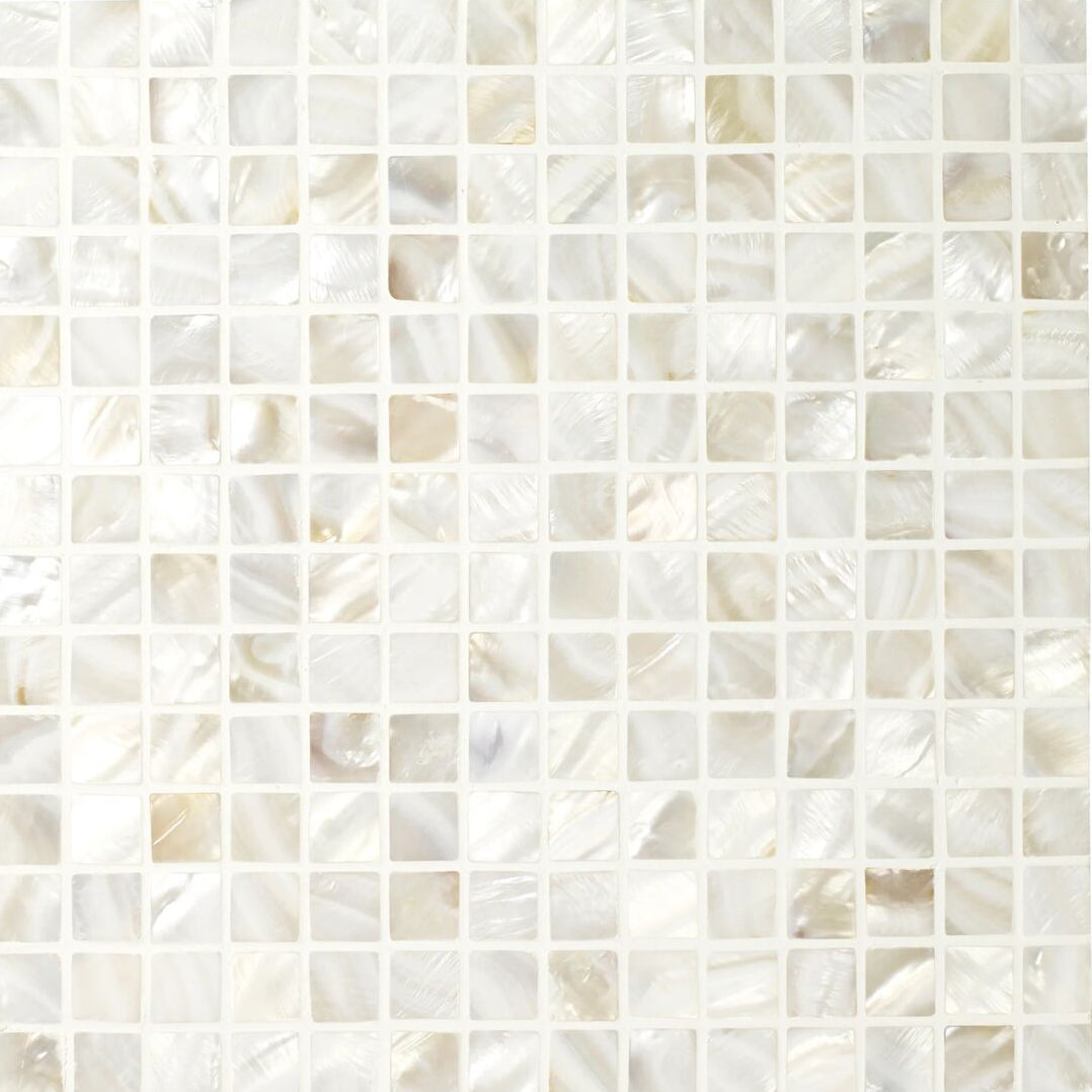 Mother of Pearl White Square Mosaic 30.4x30.4cm