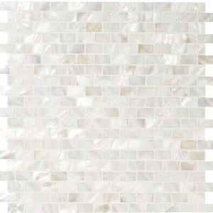 Mother of Pearl White Rectangle Mosaic 31.8x32.8cm