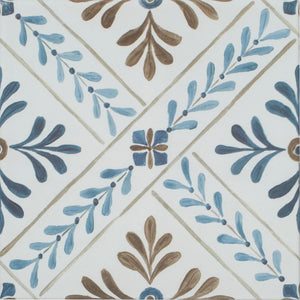 Nina Campbell Goa Indigo/Chocolate 20x20cm