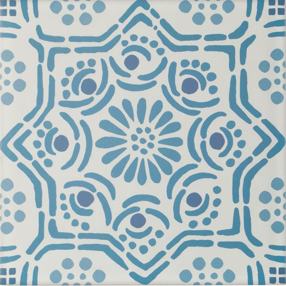 Nina Campbell Ronda Blue 20x20cm