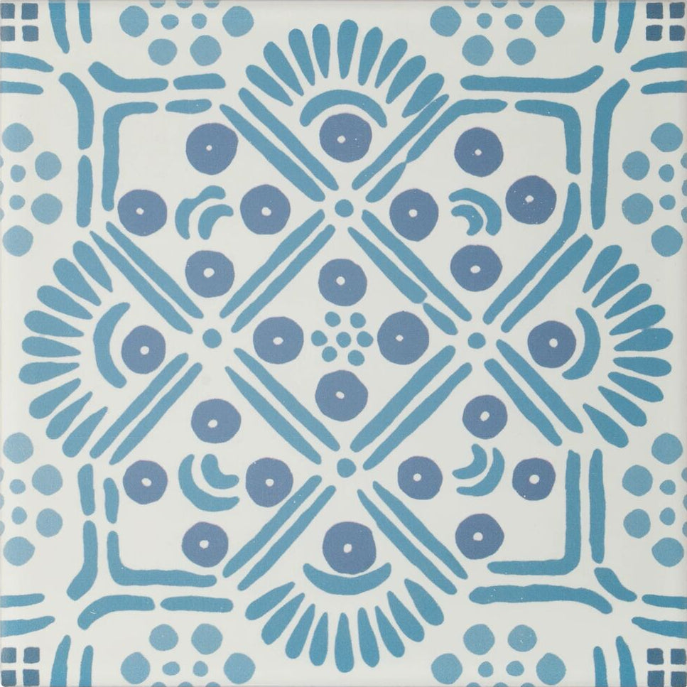 Nina Campbell Seville Blue 20x20cm