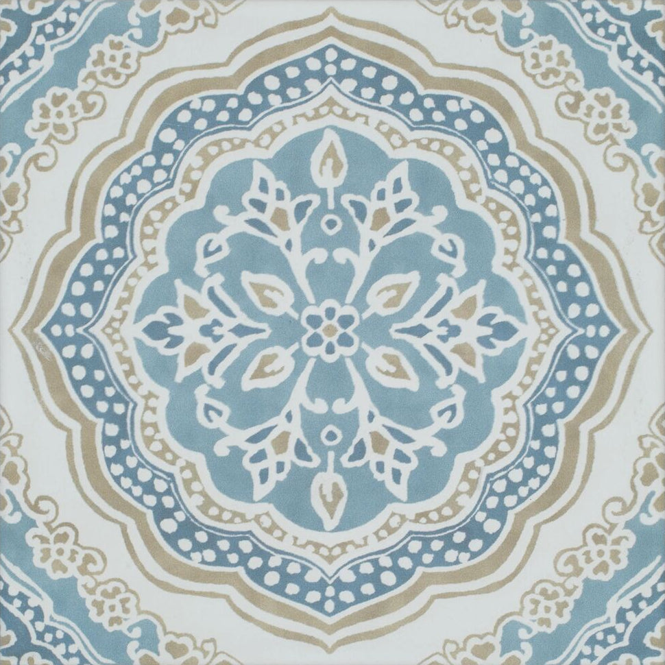Nina Campbell Udaipur Blue 20x20cm