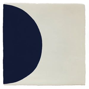 Arc Half Navy 13x13cm