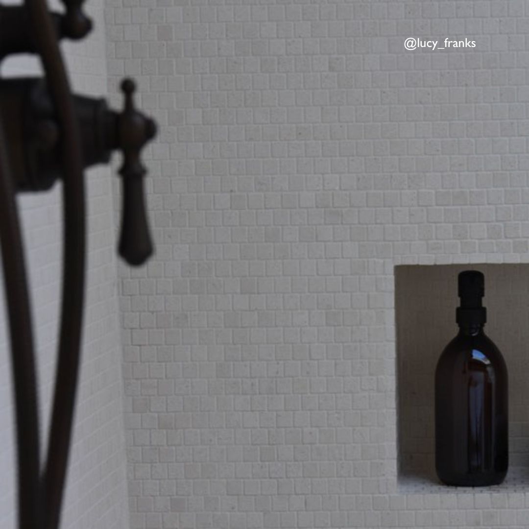 Palio Limestone Brickbond Mosaic 30.5x30.5cm