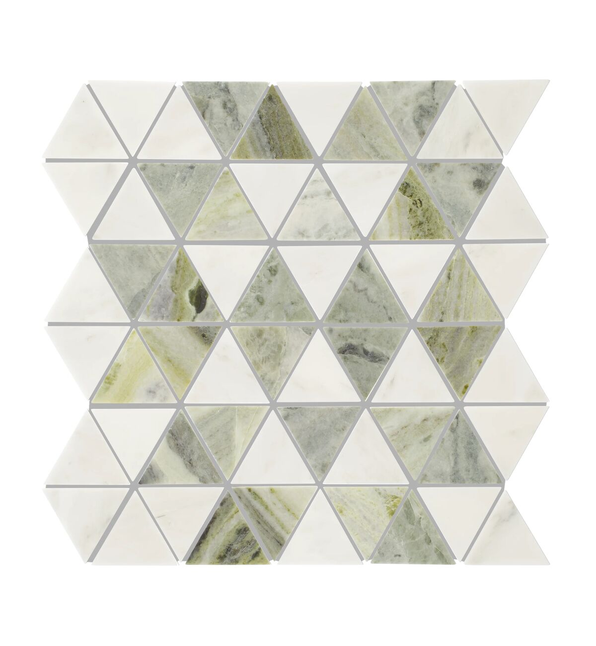 Seaspray Triangle Marble Mosaic 29.5x30.7cm