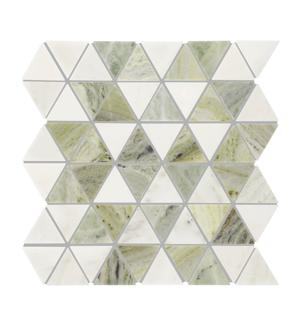 Seaspray Triangle Marble Mosaic 29.5x30.7cm