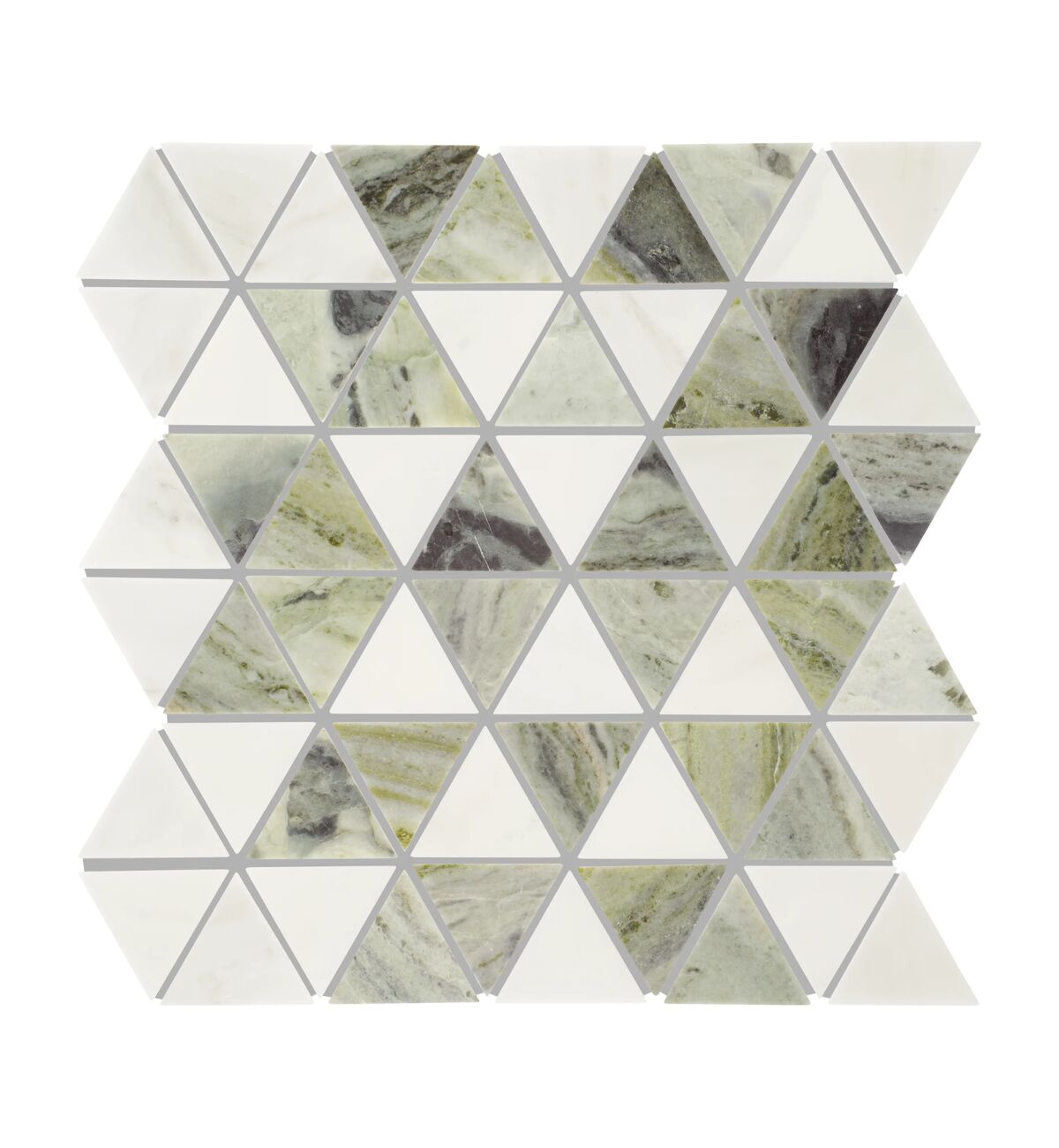 Seaspray Triangle Marble Mosaic 29.5x30.7cm