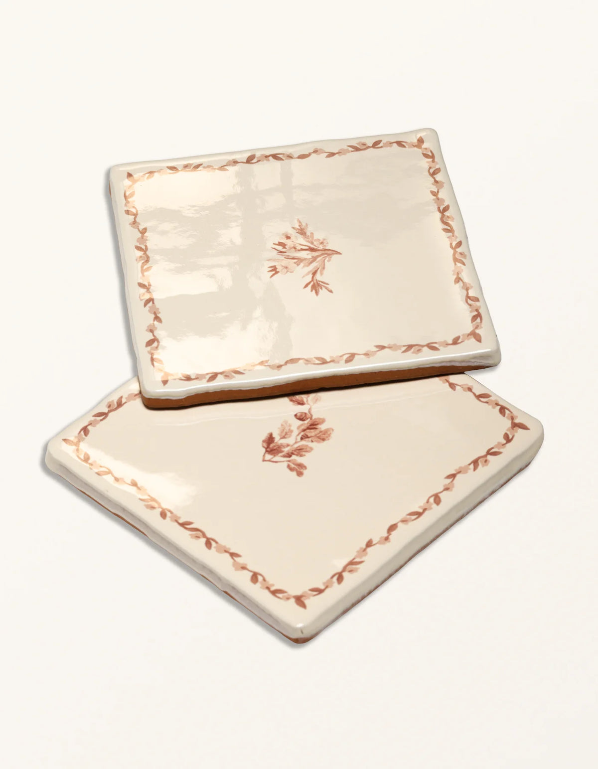 Aesop's Fables Madder Acorn Sprig 13x13cm - Sanderson