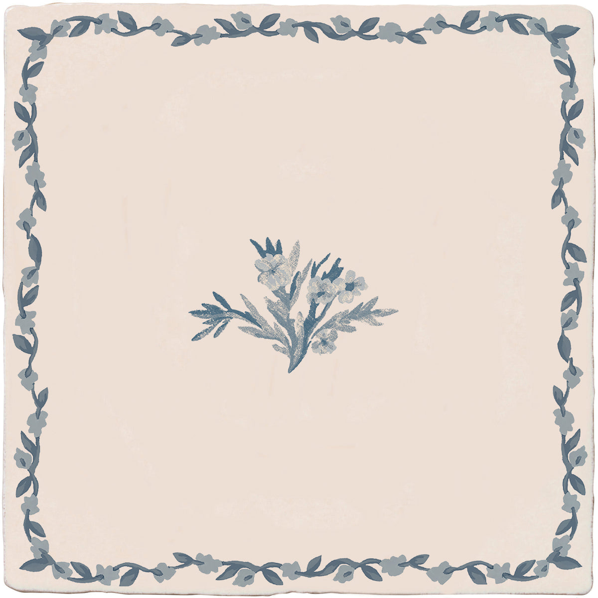 Aesop's Fables Pottery Blue Bloom 13x13cm - Sanderson