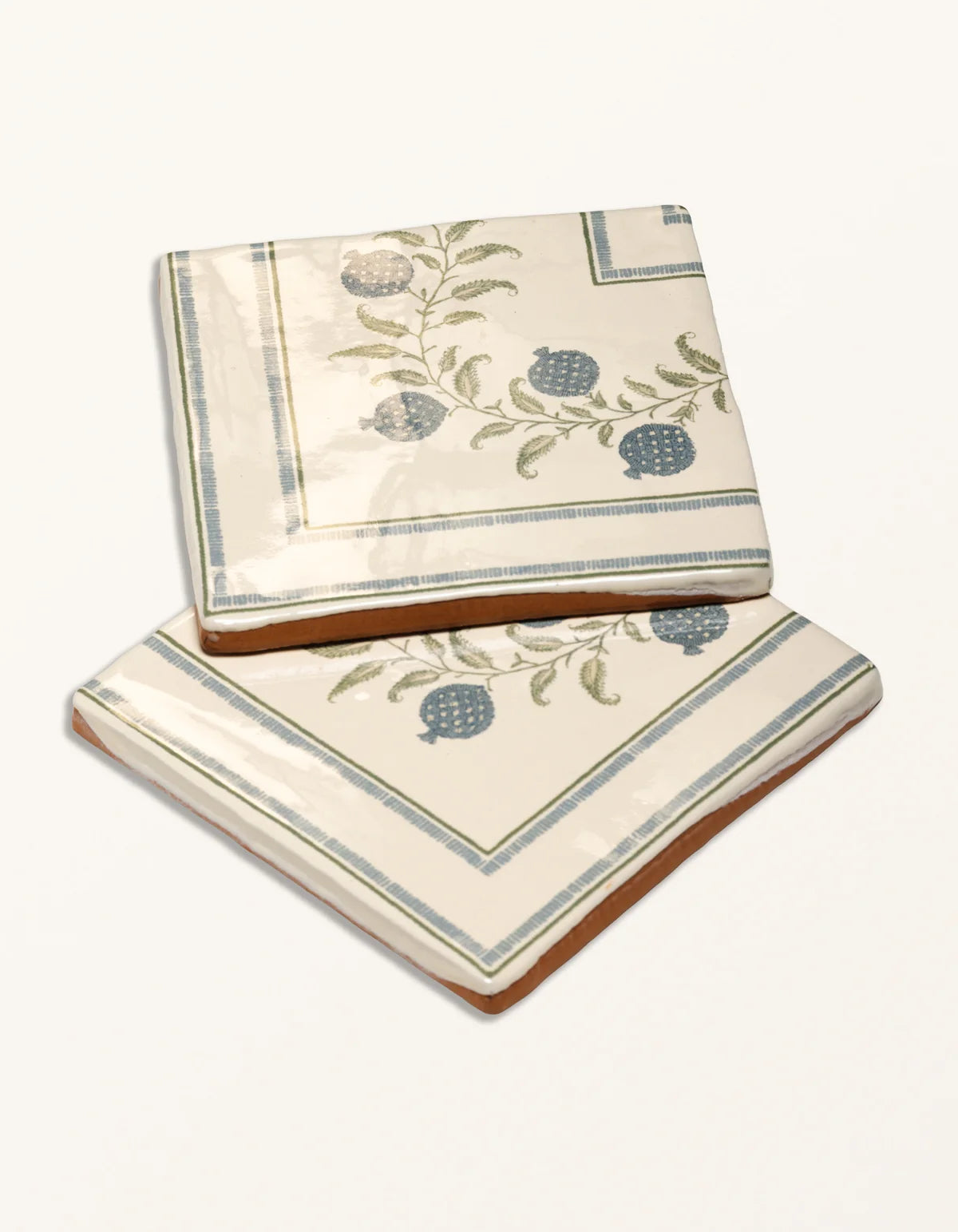 Anaar Pottery Blue Corner 13x13cm - Sanderson