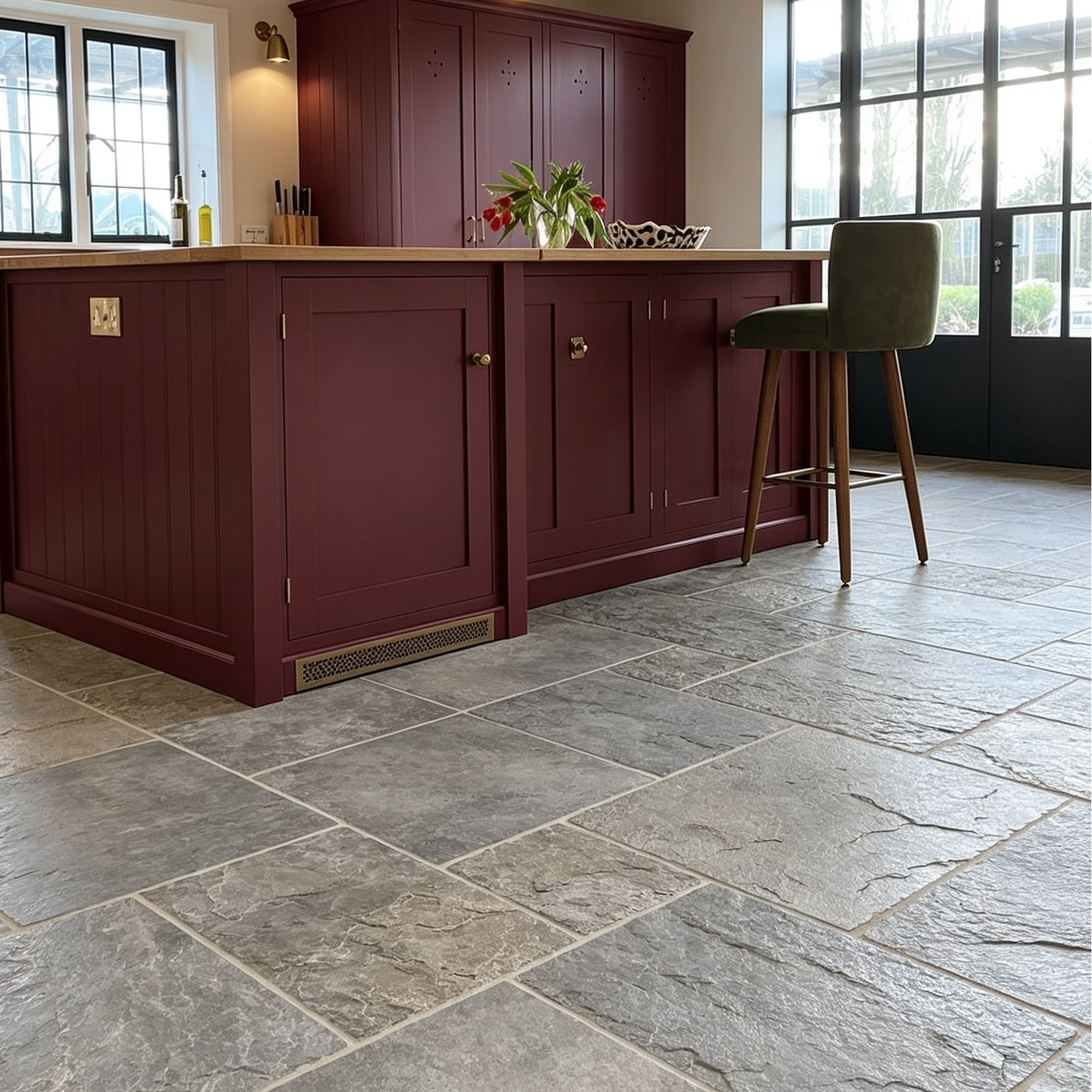 Farmland Tumbled Limestone Flagstone Opus