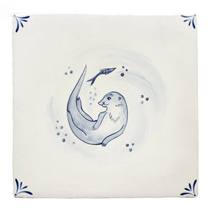Wilderness Delft Otter 13x13cm
