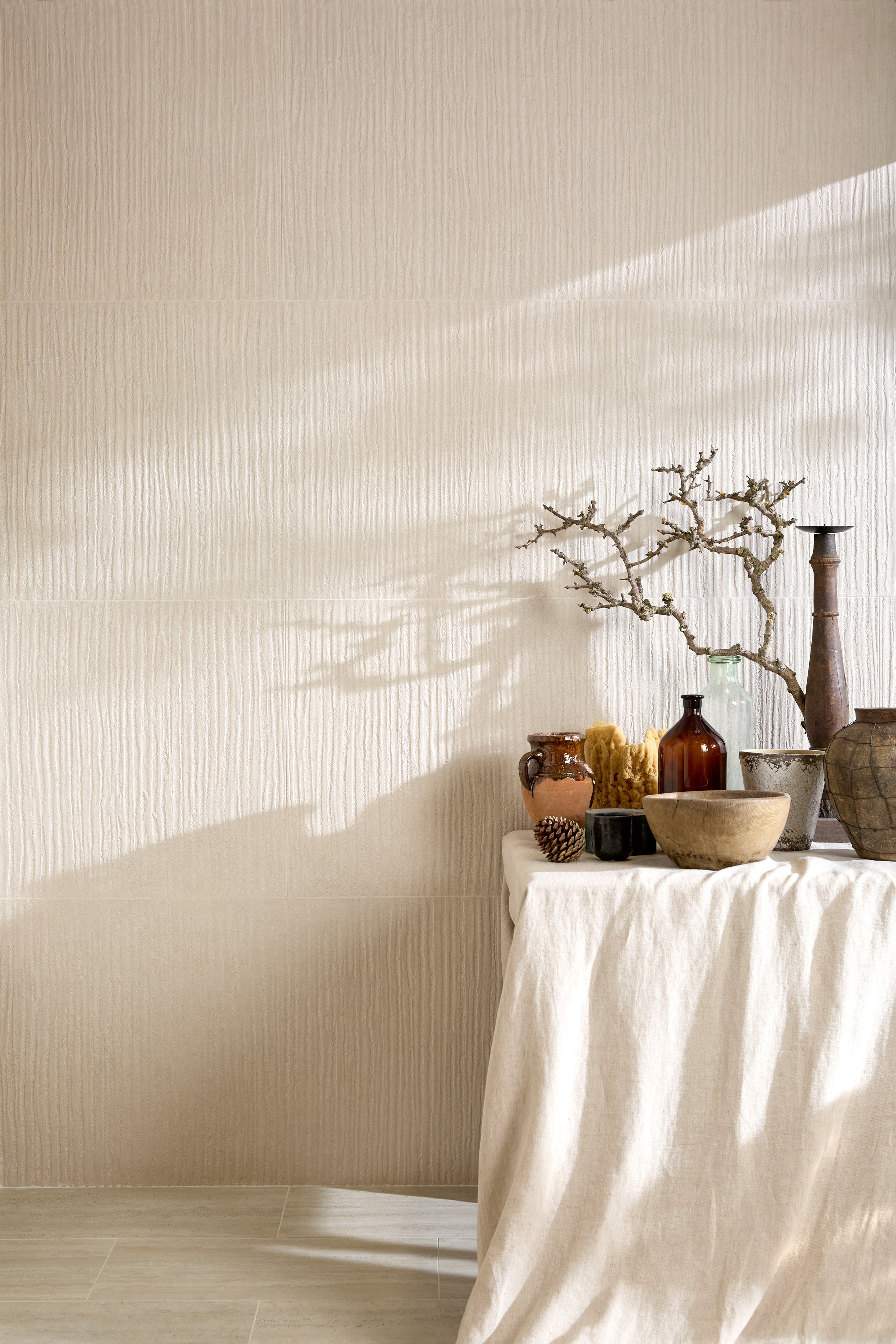 Plastercraft Linea Mano Ecru Textured 60x120cm