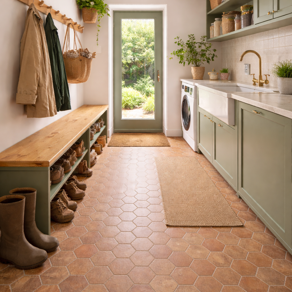 Solterra Clay Hexagon 15x17.3cm