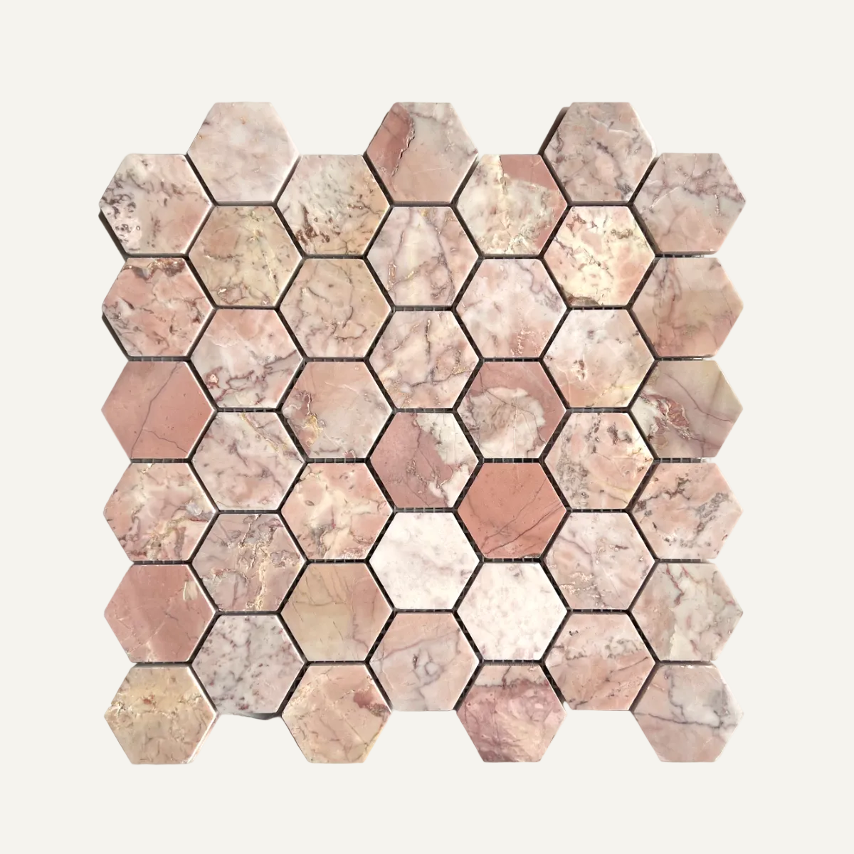 Aegean Large Hexagon Mosaic 29.5x30.5cm