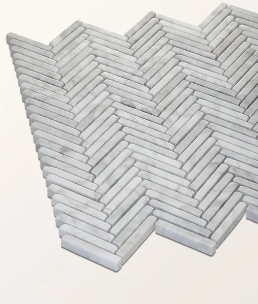 Athens Carrara Marble Mosaic 29.2x30.2cm