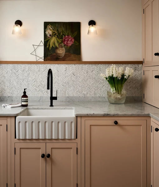 Athens Carrara Marble Mosaic 29.2x30.2cm