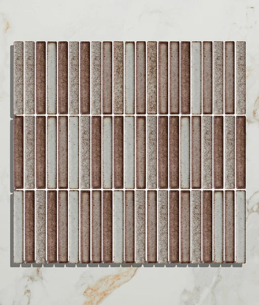 Bamboo Lustre Cappuccino Mosaic 28.2x29.4cm
