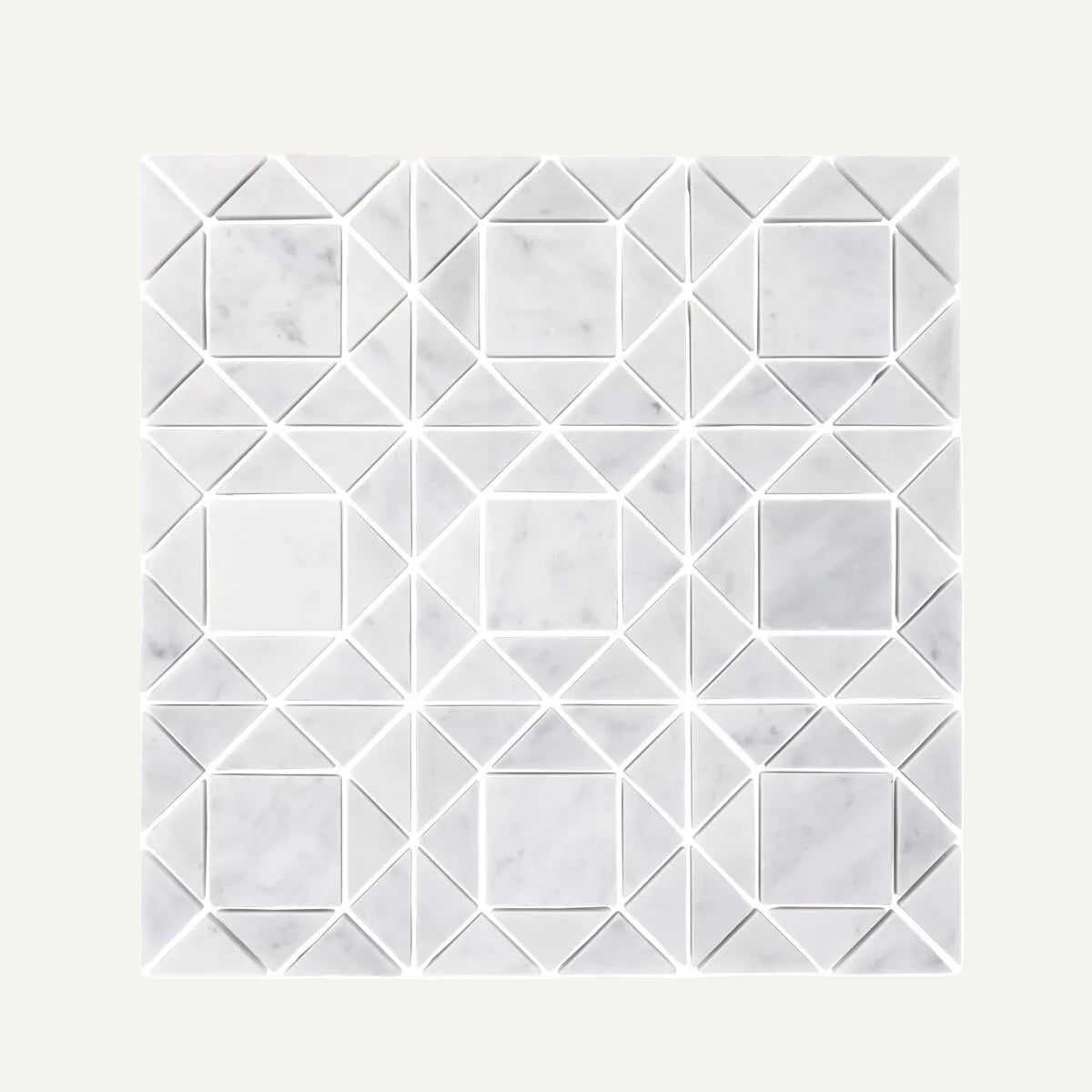 Carrara White Jewel Mosaic 30.5x30.5cm