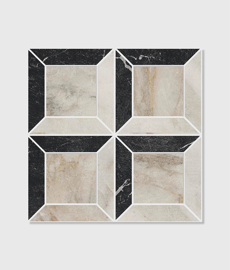 East Village Quadrant Mosaic Oro 26x26cm