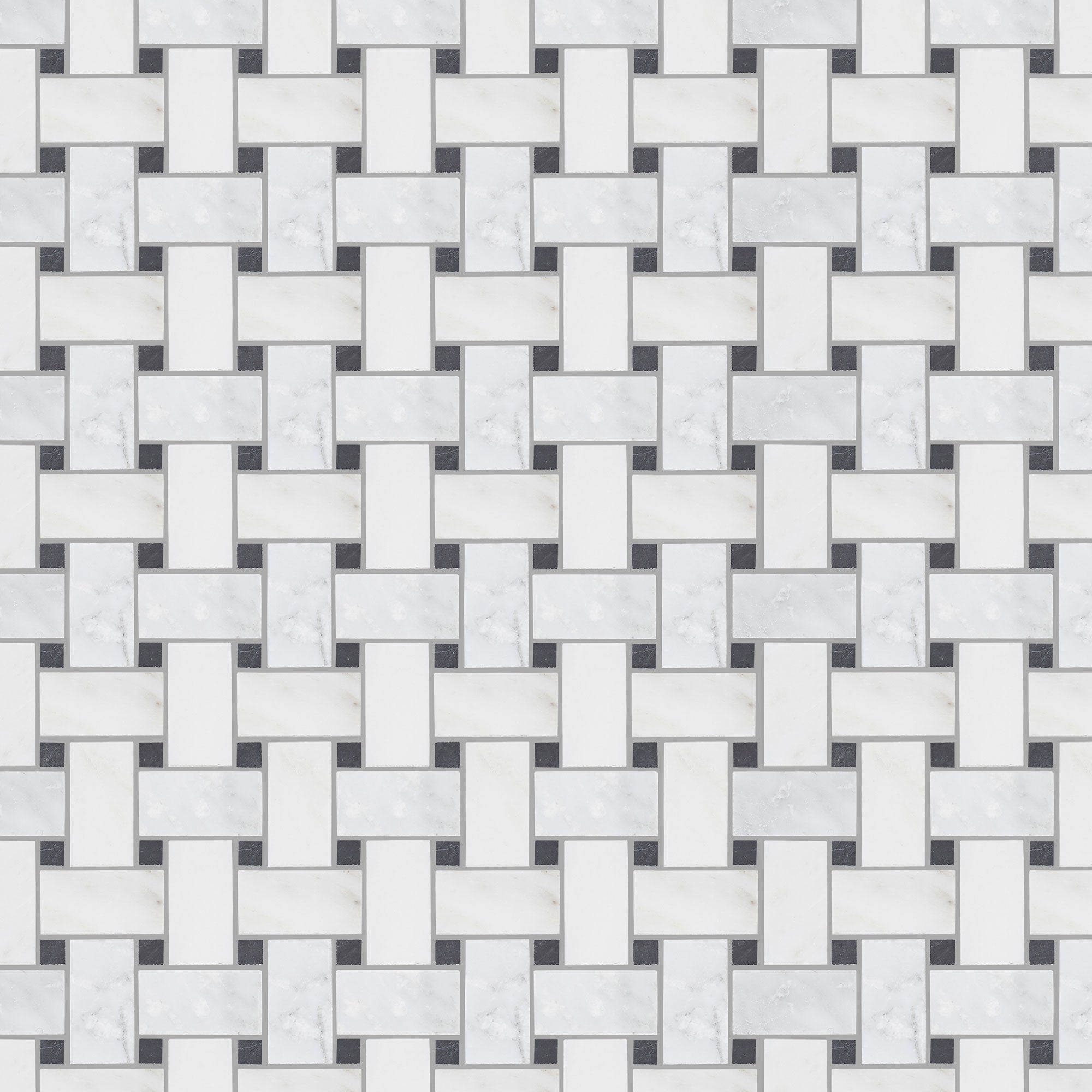 East Hampton Basketweave Marble Mosaic 29.9x29.9cm