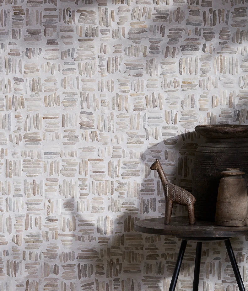 Enso Organic Basketweave Mosaic 32x32cm