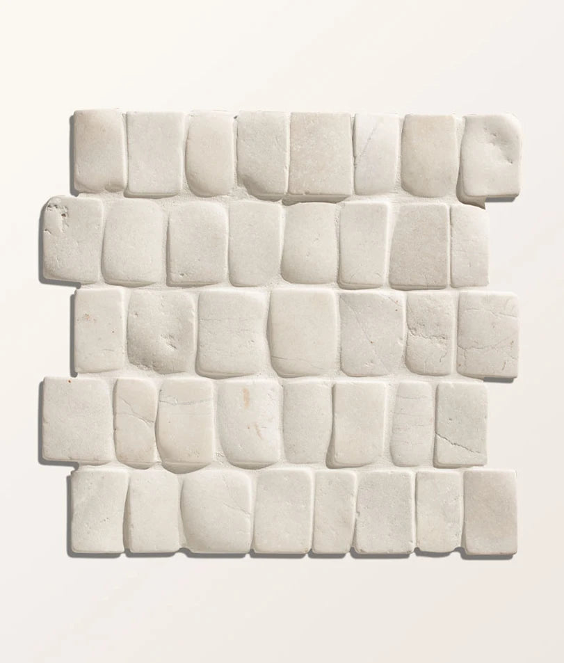 Enso Cobble Strip Chalk Mosaic 30x32cm