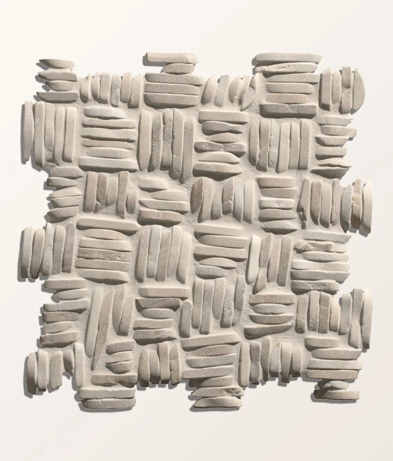 Enso Organic Basketweave Mosaic 32x32cm