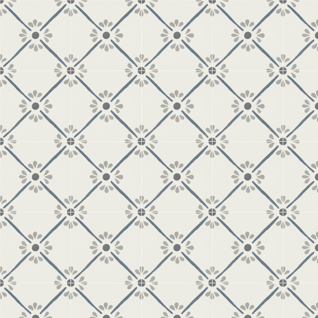 Florette Petal Blue 22.3x22.3cm