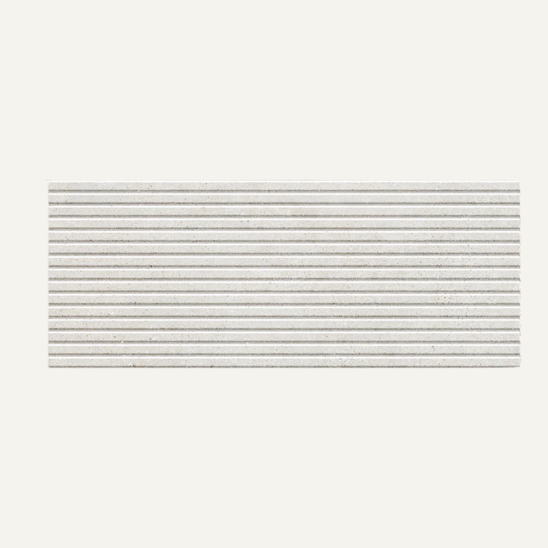 Borneo White Score Wall 30x75cm