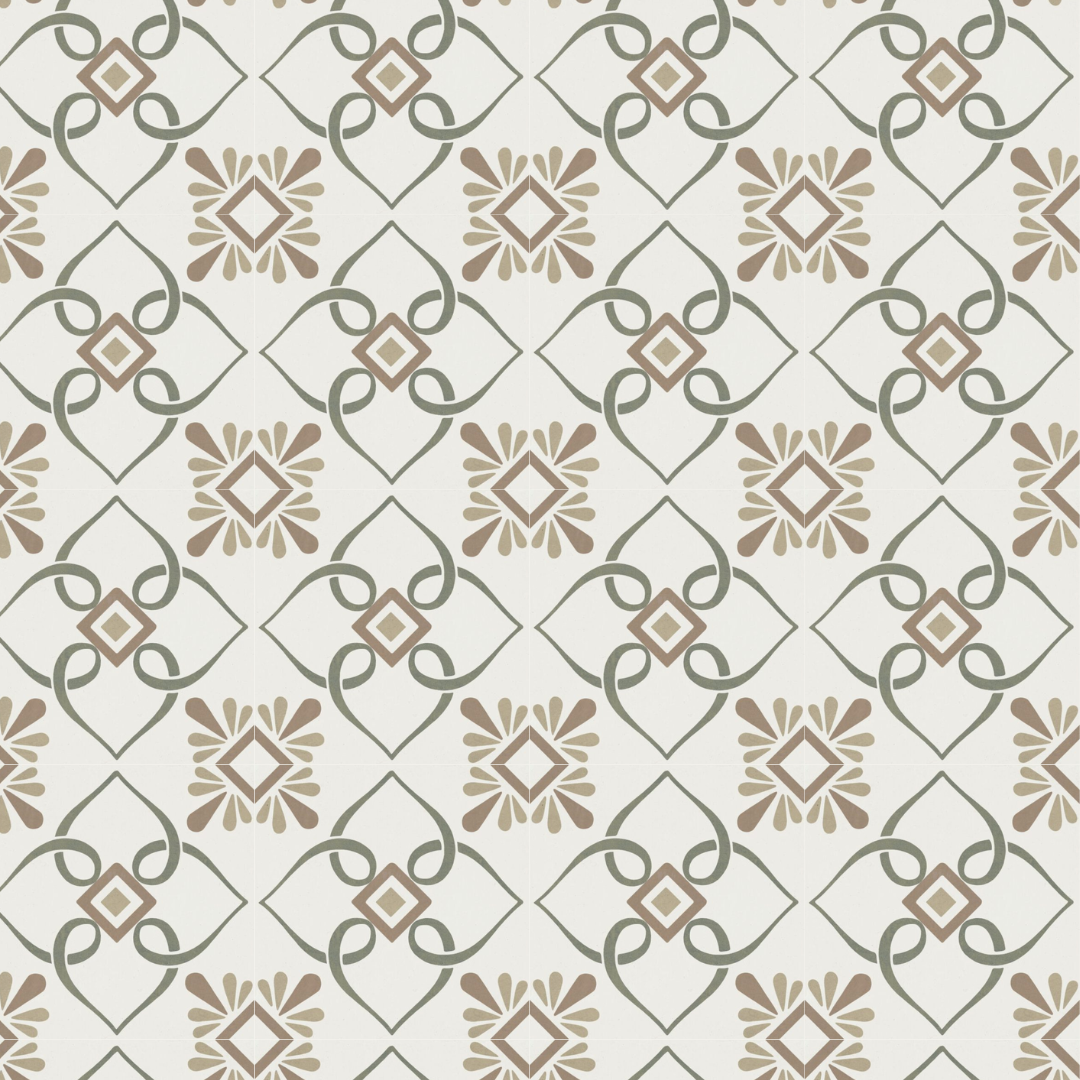 Florette Lace Green 22.3x22.3cm