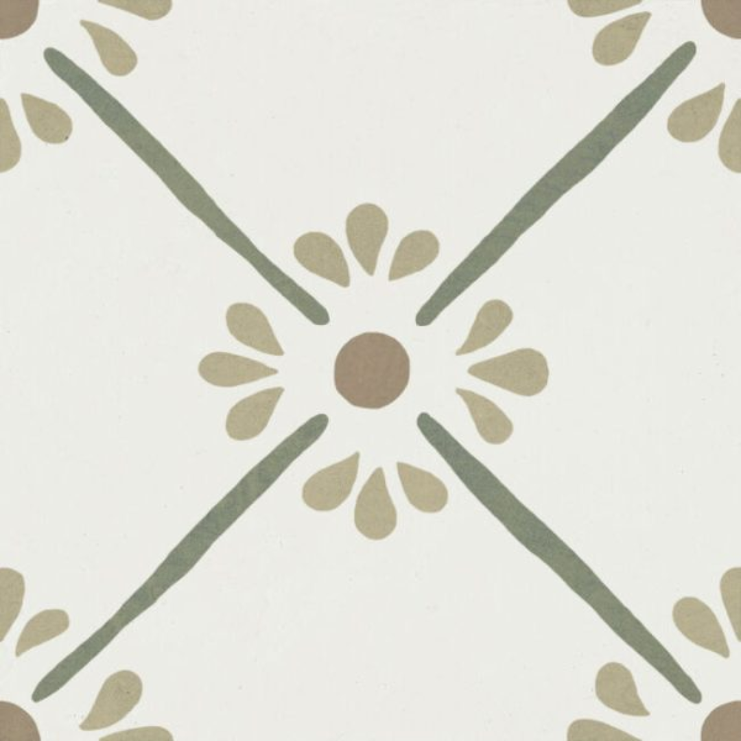 Florette Petal Green 22.3x22.3cm