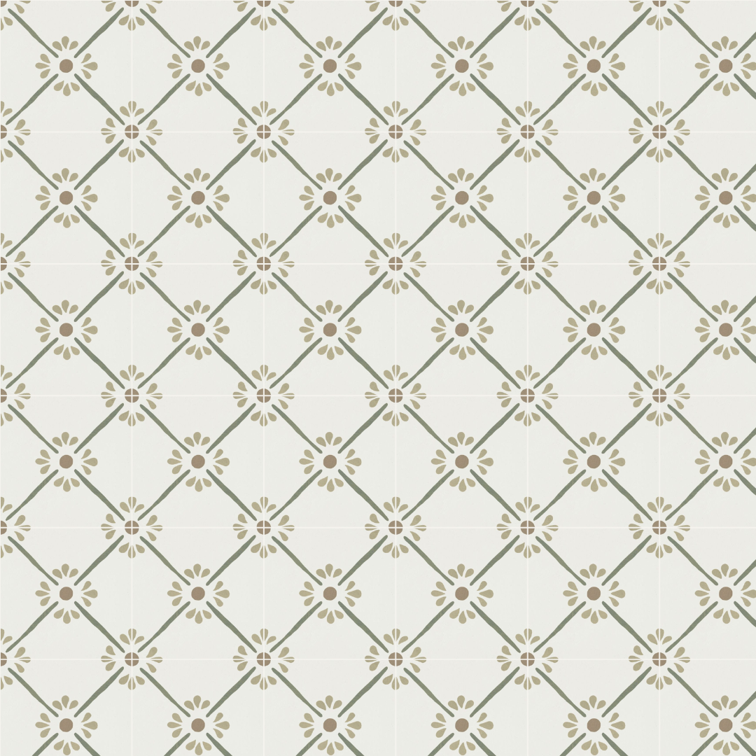 Florette Petal Green 22.3x22.3cm