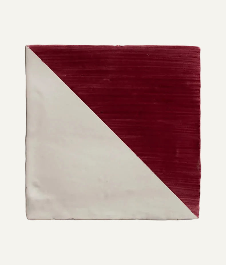 Studio Jamboree Hand-painted Raspberry Tri 13x13cm