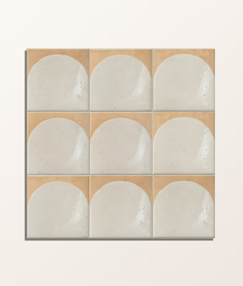 Menara White Arches 15x15cm