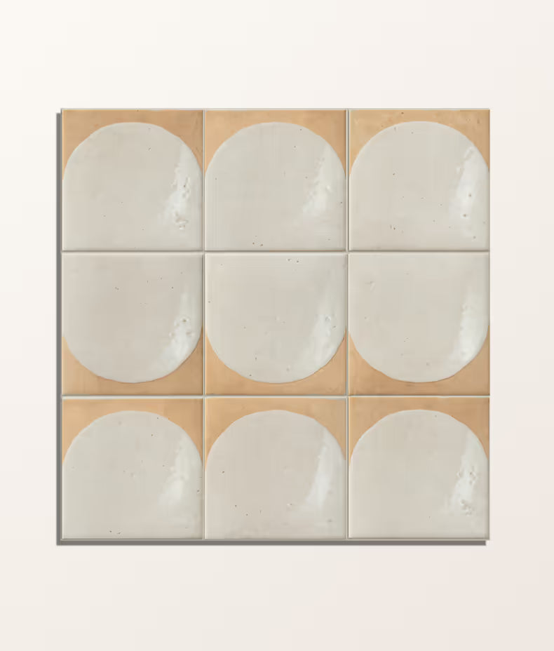 Menara White Arches 15x15cm