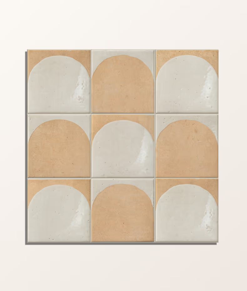 Menara White Arches 15x15cm