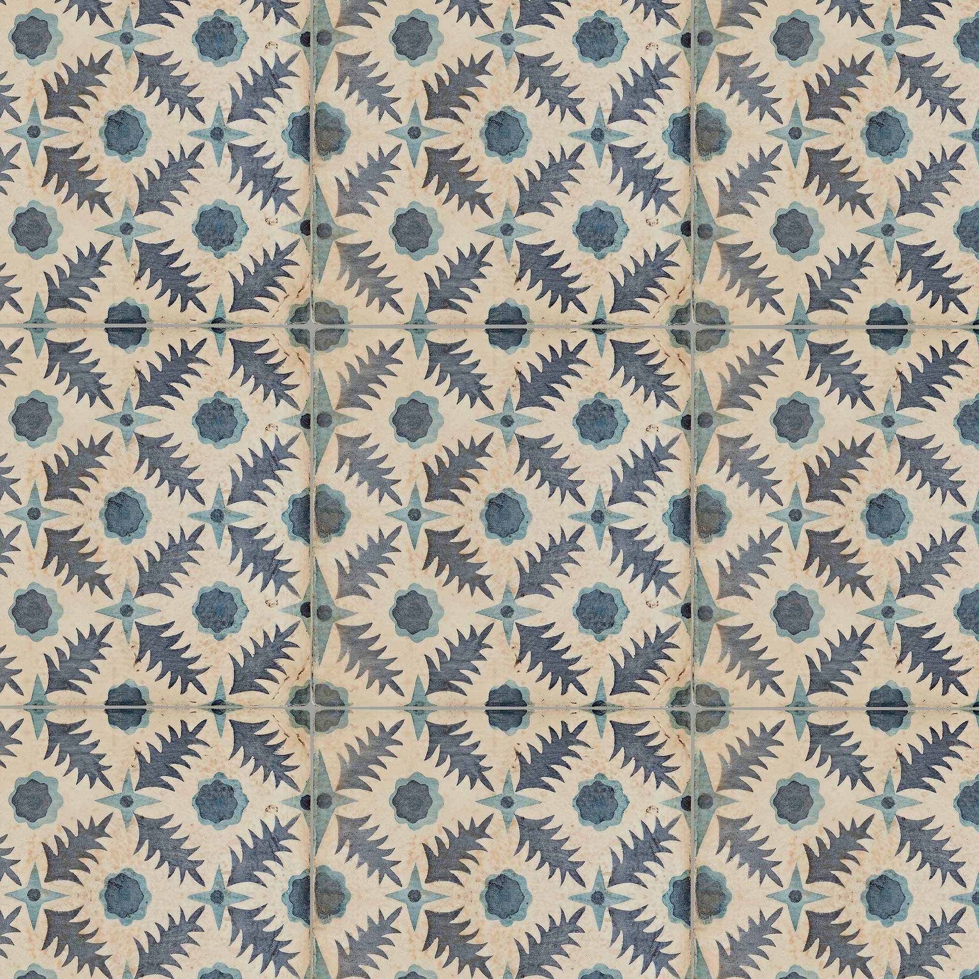 Neisha Crosland Atlas Indigo Pine Flower 17x17cm