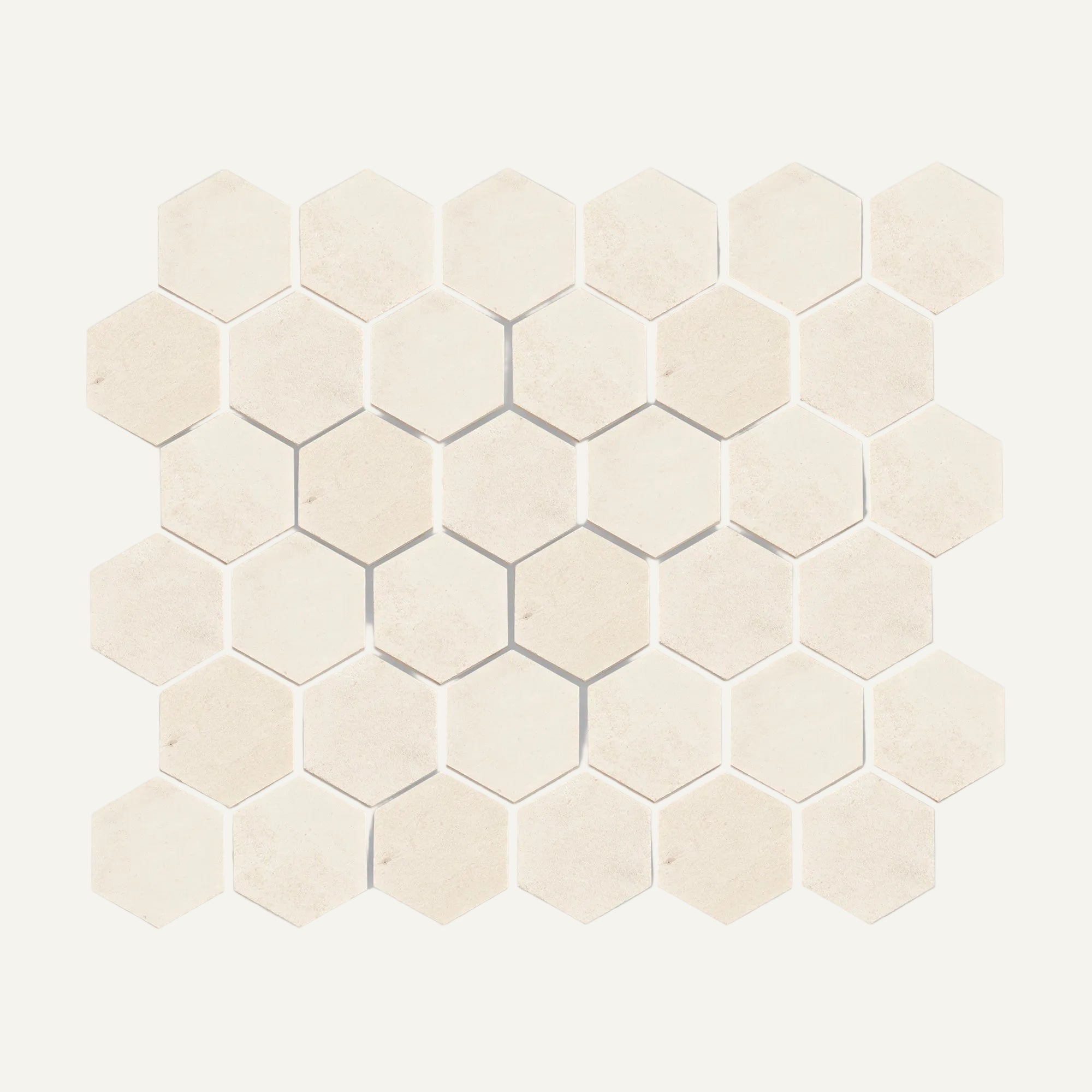 Palio Hexagon Limestone Mosaic 26.5x30.5cm