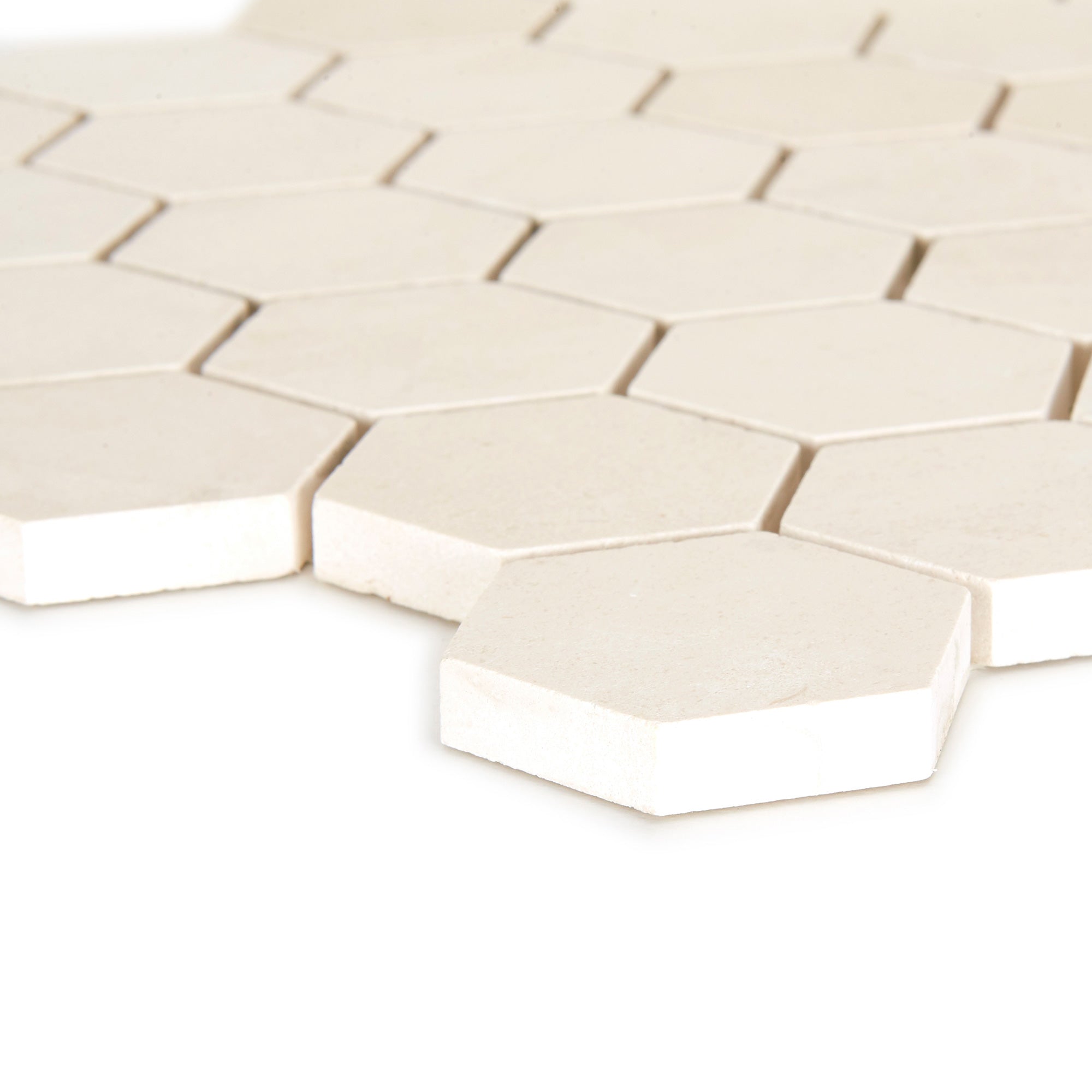 Palio Hexagon Limestone Mosaic 26.5x30.5cm