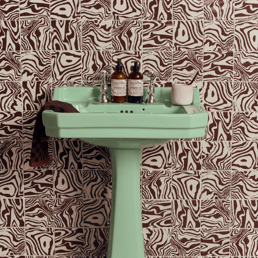 Henry Holland Studio Pour Brown Glazed 13x13cm