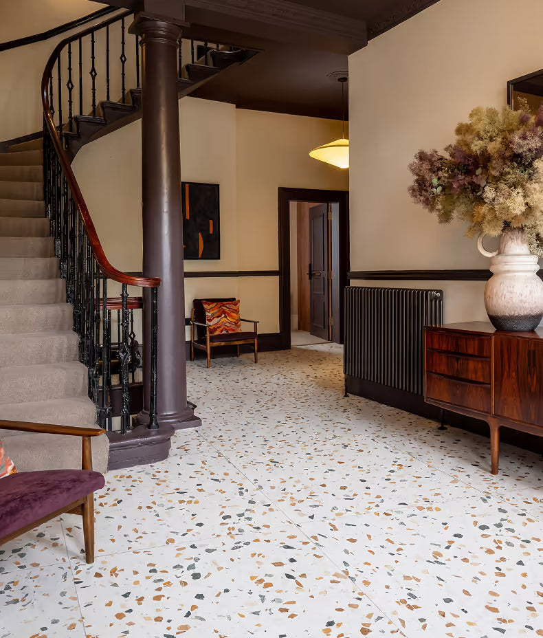Rialto Cognac Porcelain Terrazzo 60x60cm