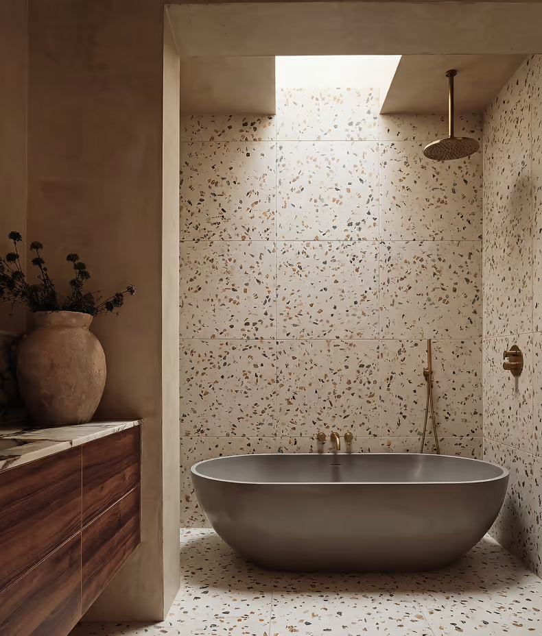 Rialto Cognac Porcelain Terrazzo 60x60cm