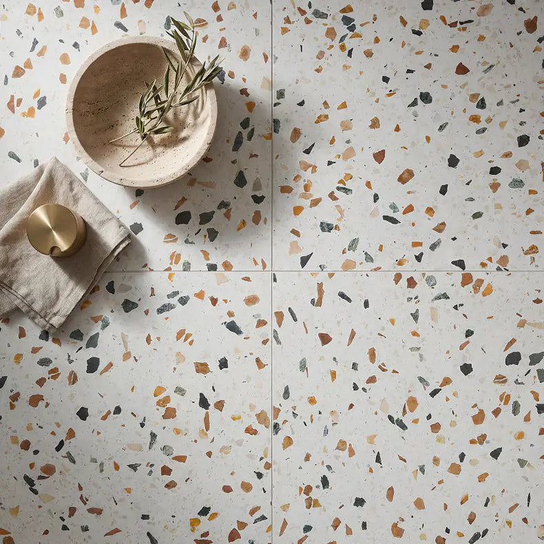 Rialto Cognac Porcelain Terrazzo 60x60cm