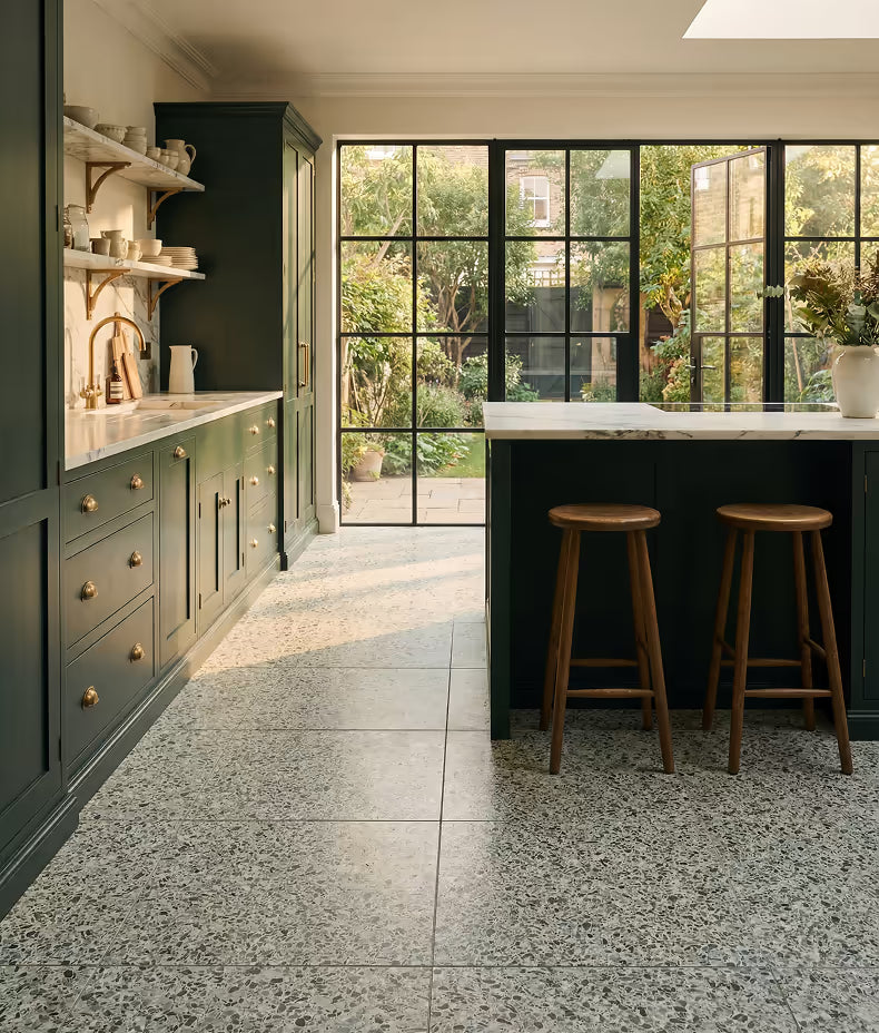 Rialto Vert Porcelain Terrazzo 60x60cm