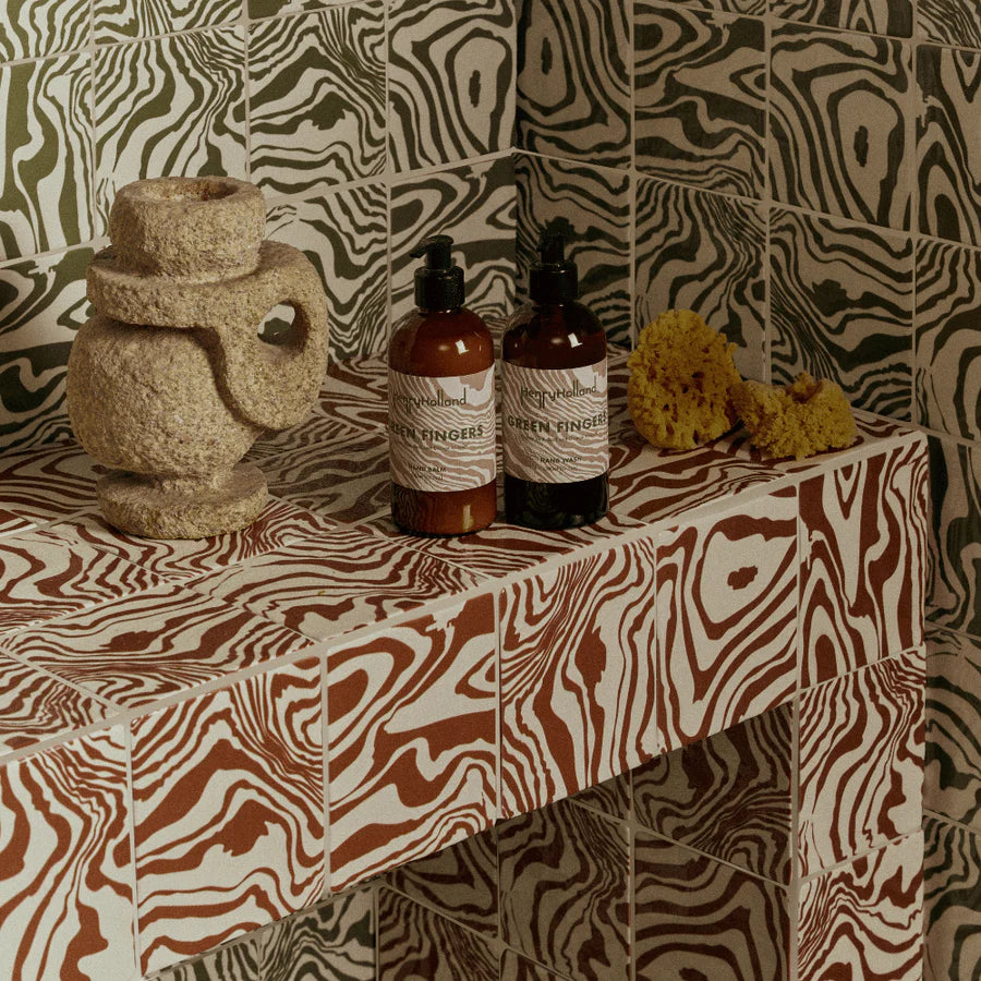 Henry Holland Studio Pour Green Glazed 13x13cm